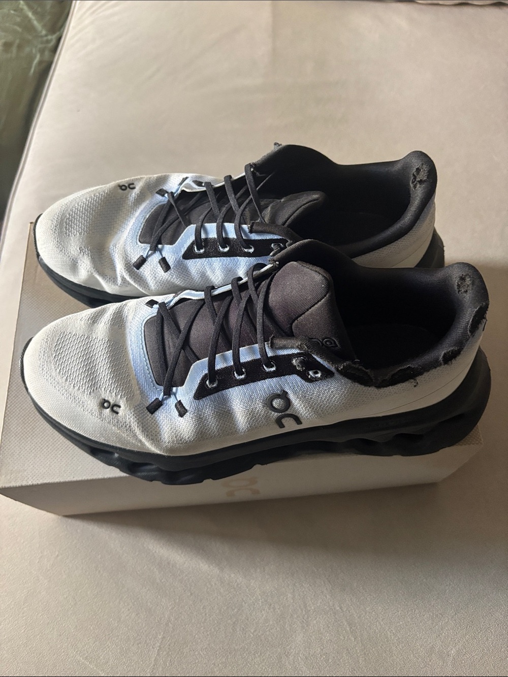 On Running Men's Sneakers - White and Black